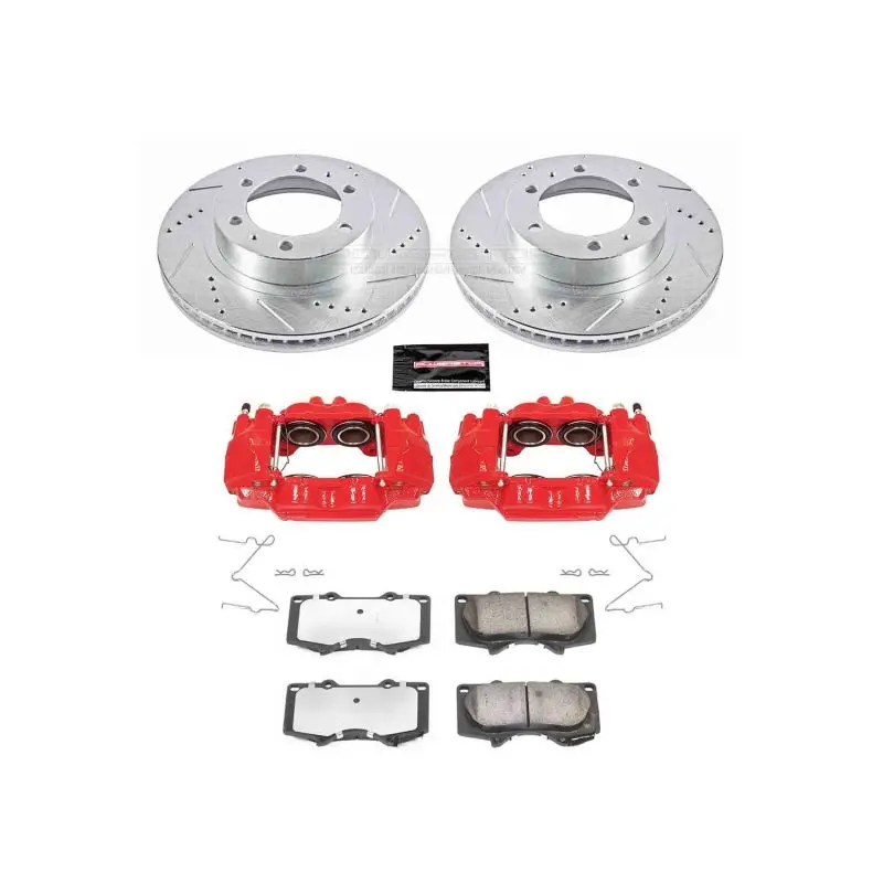 Power Stop 05-22 Toyota Tacoma Front Z36 Truck & Tow Kit W/Cals 1
