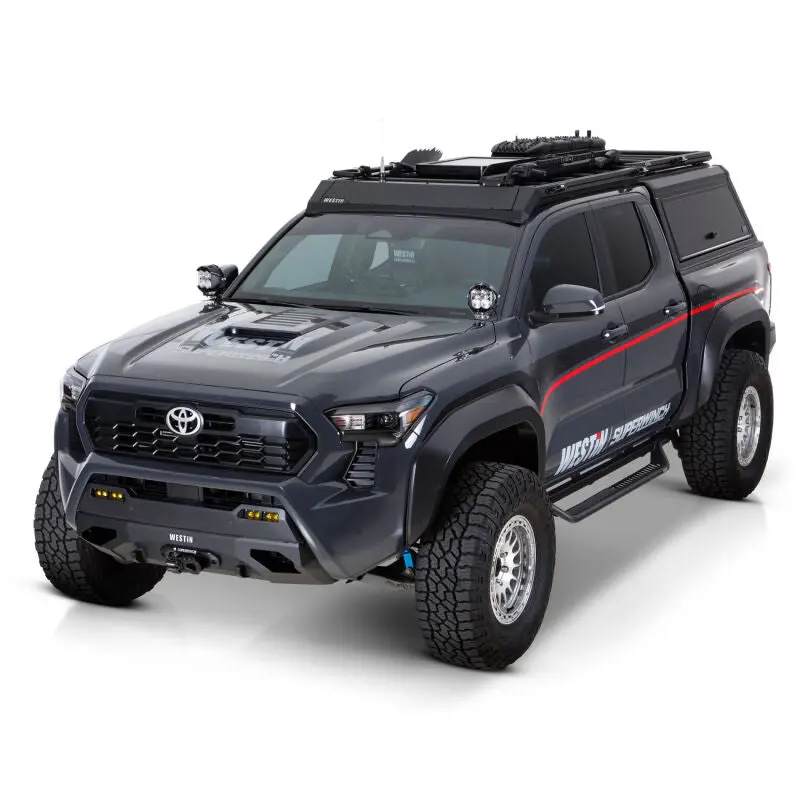 Westin 24-26 Toyota Tacoma Dc Outlaw Drop Running Boards - Tex. Blk 2