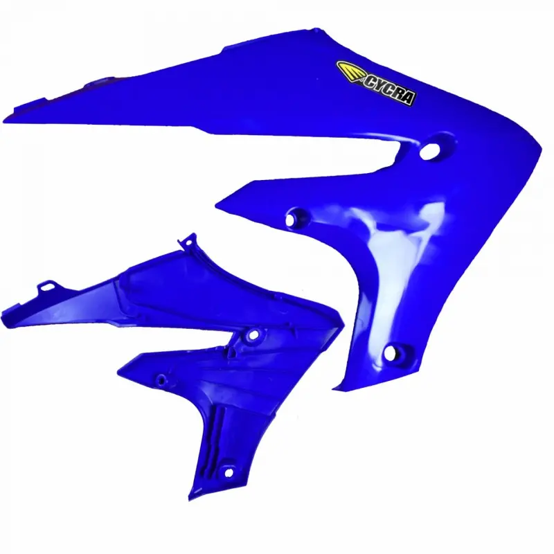 Cycra 20+ Yamaha Wr250f Powerflow Radiator Shrouds - Oem Blue 1