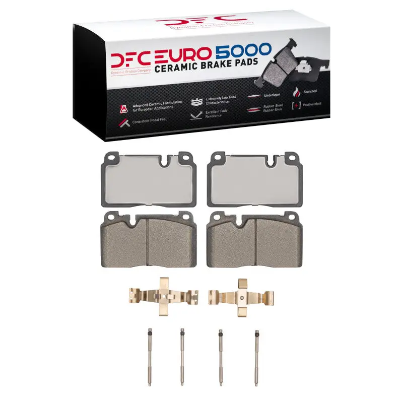 Dfc 13-20 Audi Q5 (Usa/Canada) Except Hybrid Front Euro 5000 Ceramic Brake Pads And Hardware Kit 1