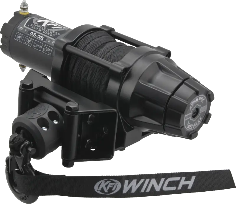 Kfi Assault Series Winch 3500 Lbs. - Synthetic Cable 1