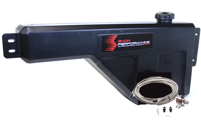 Snow Performance Water Tank Upgrade 10Gal (W/Braided Ss Line/Brackets/Solenoid/4An Fittings) 2