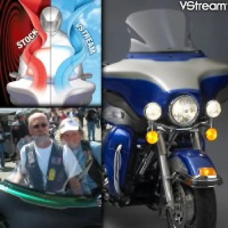 National Cycle 96-13 Harley-Davidson Flht/Flhx/Flhtk Touring/Tri-Glide Vs Mid/Std. Windshield-Clear 1