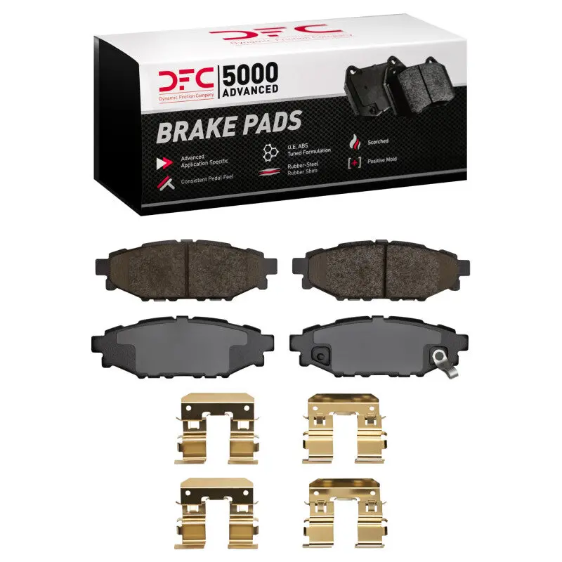 Dfc 12-21 Subaru Wrx Rear 5000 Advanced Ceramic Brake Pads And Hardware Kit 1