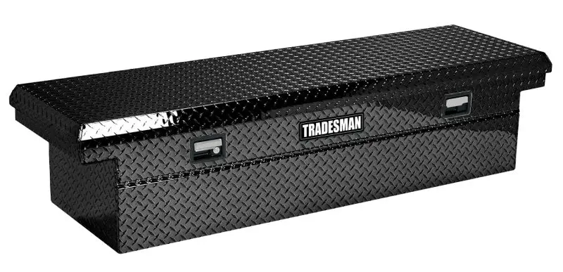 Tradesman Aluminum Economy Cross Bed Low-Profile Truck Tool Box (70In.) - Black 1