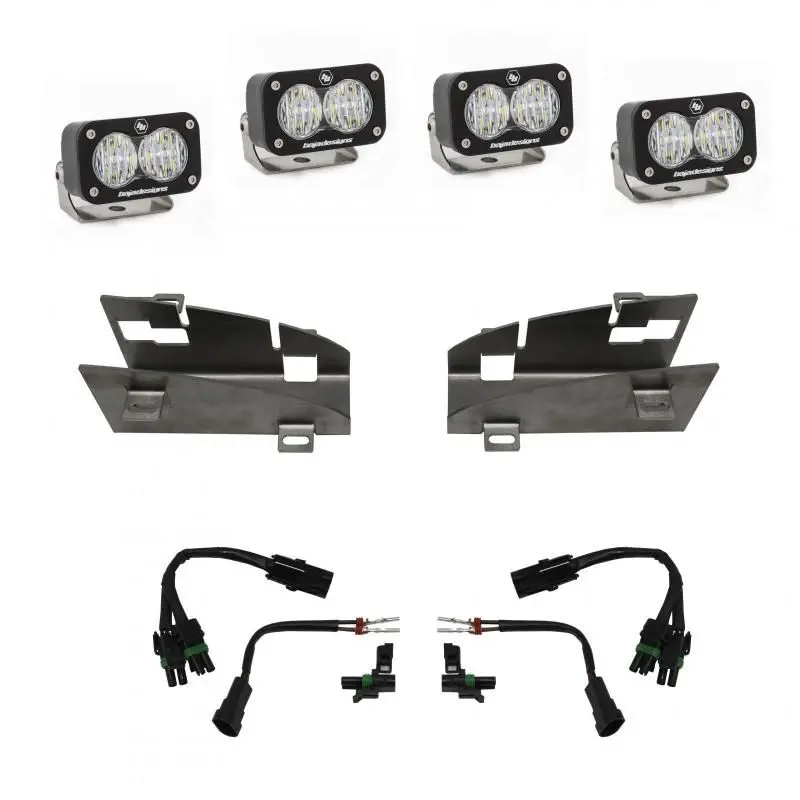 Baja Designs 2019+ Dodge Ram Rebel 1500 S2 Dual Fog Pocket Kit 1