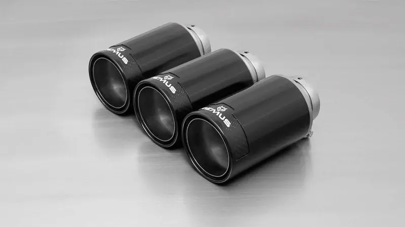 Remus 2018 Honda Civic Type-R Fk8 2.0T 98Mm Black Chrome Tail Pipe Set (Triple Tip) 1
