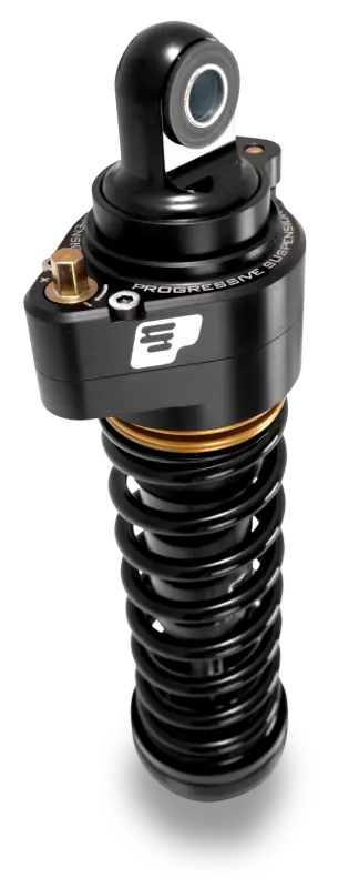 Progressive Harley Ultra Touring-Qps 944 Series Shocks, 13In, 12In Ride Height Standard - Black/Gold 1