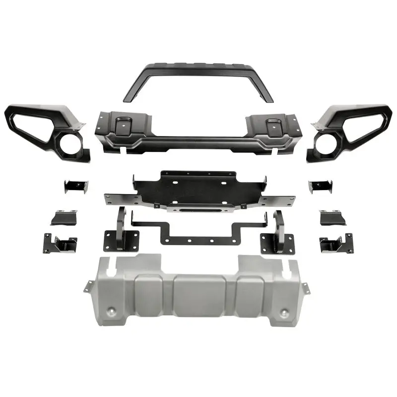 Rugged Ridge Venator Front Bumper W/Overrider & Winch Tray Jl 1