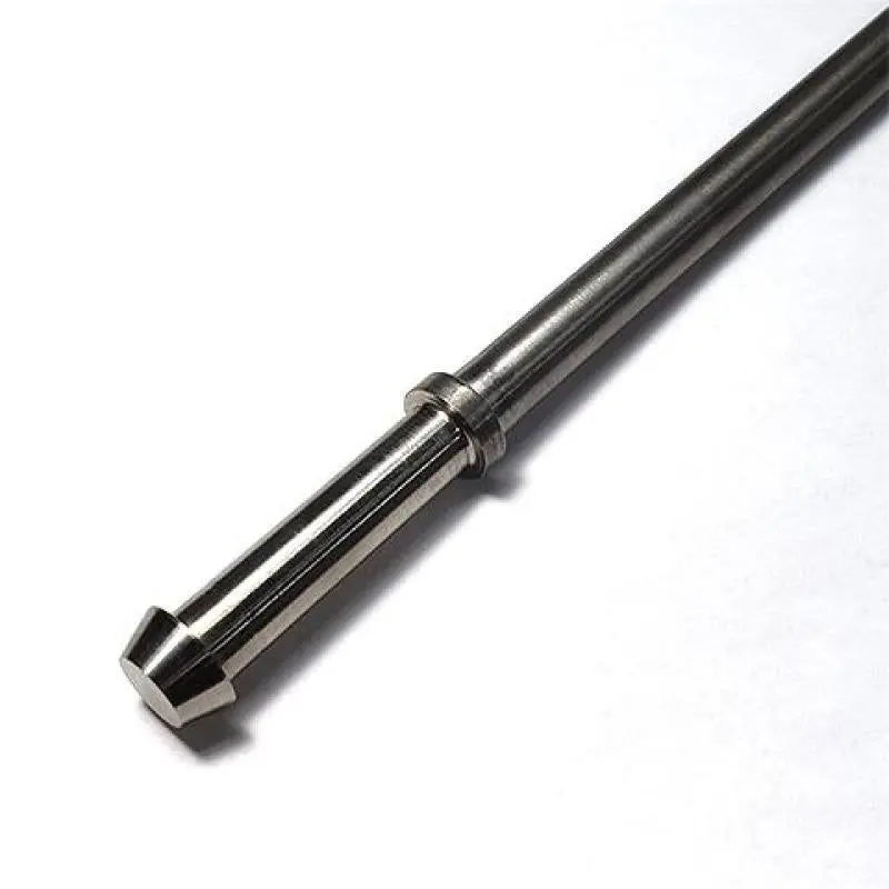 Ticon Industries 12In Length X 3/8In Titanium Billet Exhaust Hanger Rod - Mushroom End 1
