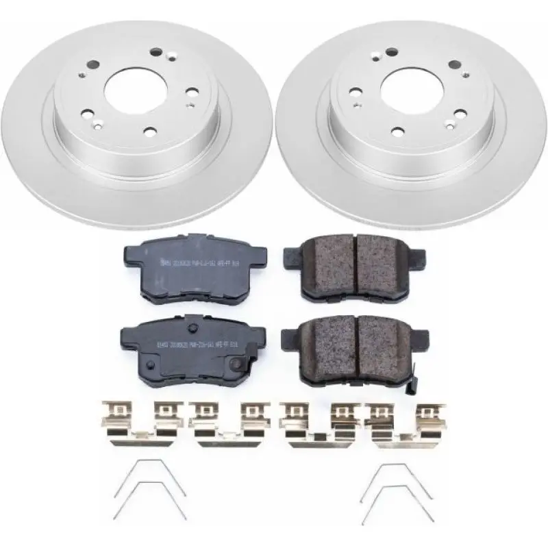 Power Stop 11-14 Acura Tsx Rear Z17 Evolution Geomet Coated Brake Kit 1