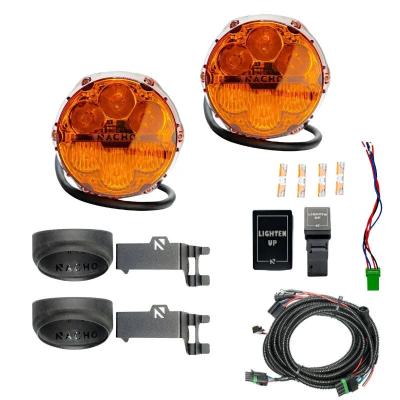 Nacho Lighting Toyota Sae Combo Plug N Play Fog Light Kit - Amber 1