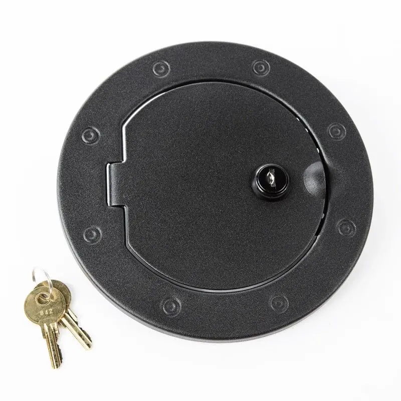 Rugged Ridge 07-18 Jeep Wrangler Jk Textured Black Locking Gas Cap Door 1