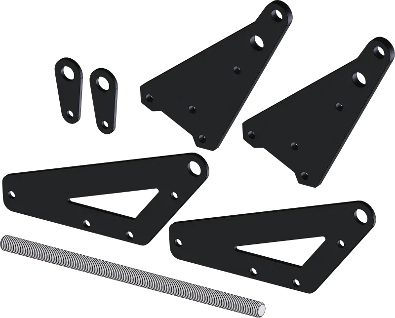 Kfi Pro 2.0 Push Tube +6 In. Leveling Kit 1