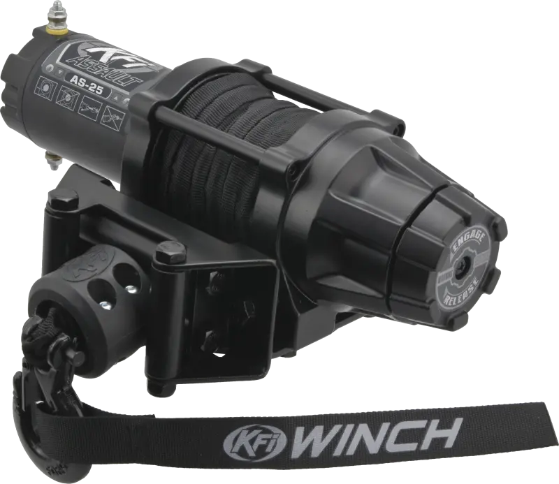 Kfi Assault Series Winch 2500 Lbs. - Synthetic Cable 1