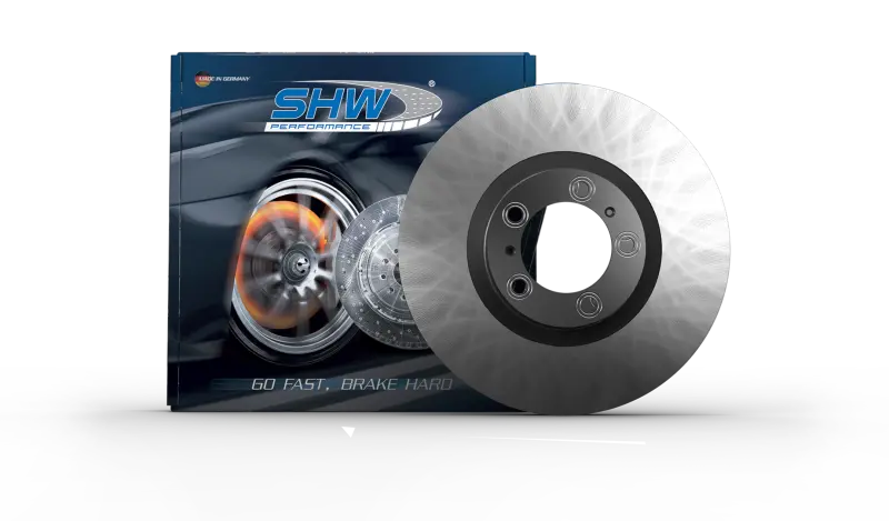 Shw 15-18 Porsche Macan Turbo 3.6L W/O Ceramic Brakes Rear Smooth Monobloc Brake Rotor (95B615601d) 1