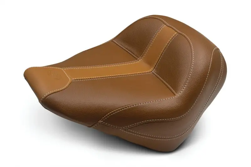 Mustang 15-21 Indian Scout Standard Touring Solo Seat - Brown 1