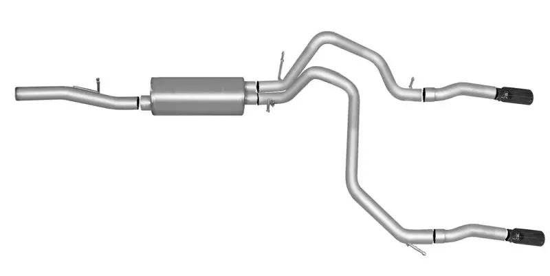 Gibson 10-19 Chevrolet Tahoe Ls 5.3L 2.25In Cat-Back Dual Split Exhaust - Stainless 1