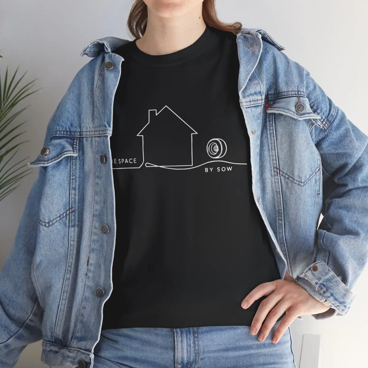 The Space By Sow Logo Unisex Cotton T-Shirt 6