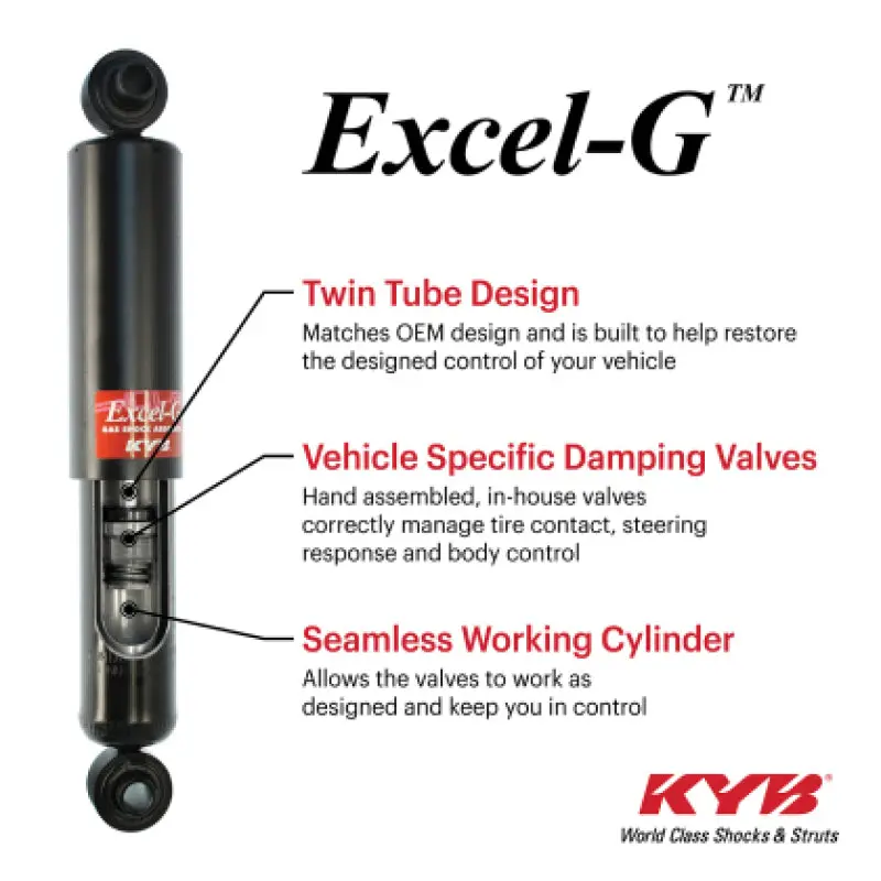 Kyb 2020+ Hyundai Palisade W/O Auto Level / 21-23 Santa Fe Hybrid Excel-G Gas Shock - Rear 1