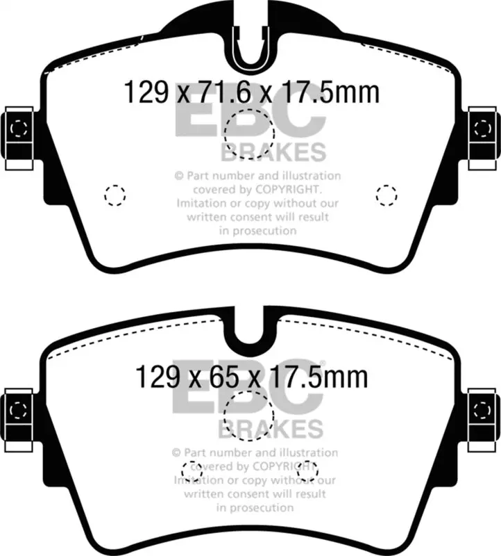 Ebc 14+ Mini Hardtop 2.0 Turbo Cooper S Ultimax2 Front Brake Pads 1