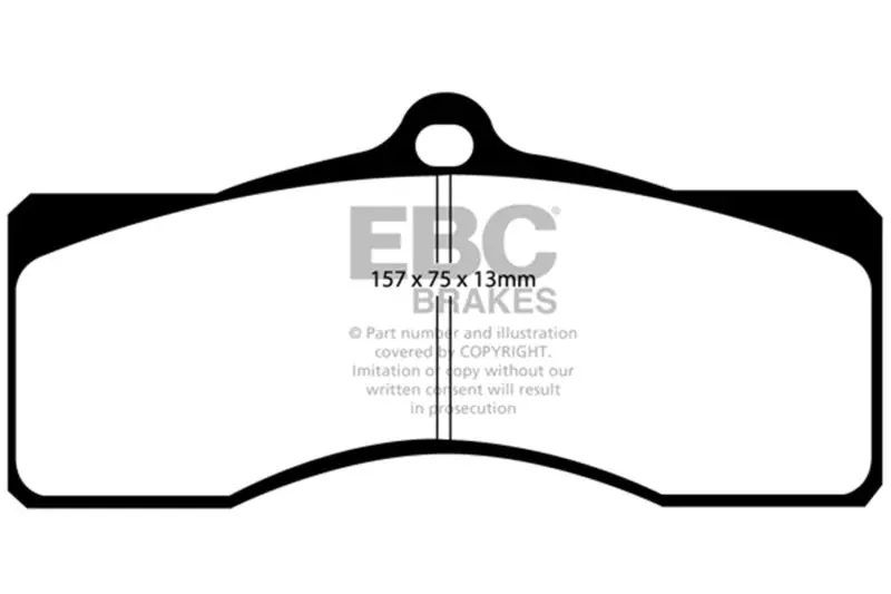 Ebc 68-69 Chevrolet Camaro (1St Gen) 4.9 Bluestuff Front Brake Pads 1