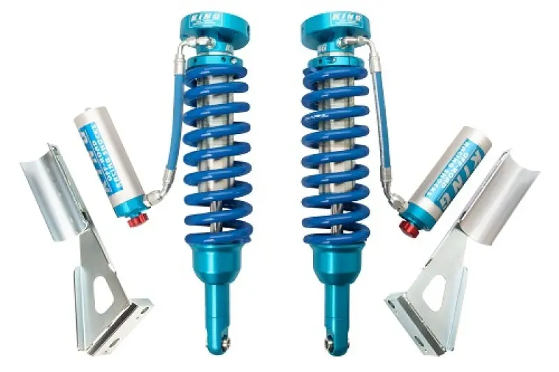 King Shocks 2005+ Toyota Tacoma (6 Lug) Front 2.5 Dia Remote Reservoir Coilover W/Adjuster (Pair) 1