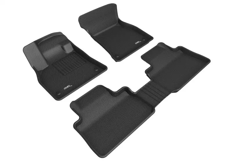 3D Maxpider 19-21 Audi E-Tron Kagu 1St 2Nd Row Floormats - Black 1