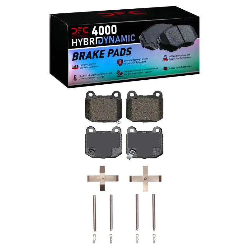 Dfc 03-08 Nissan 350Z Rear 4000 Hybridynamic Brake Pads And Hardware Kit 1