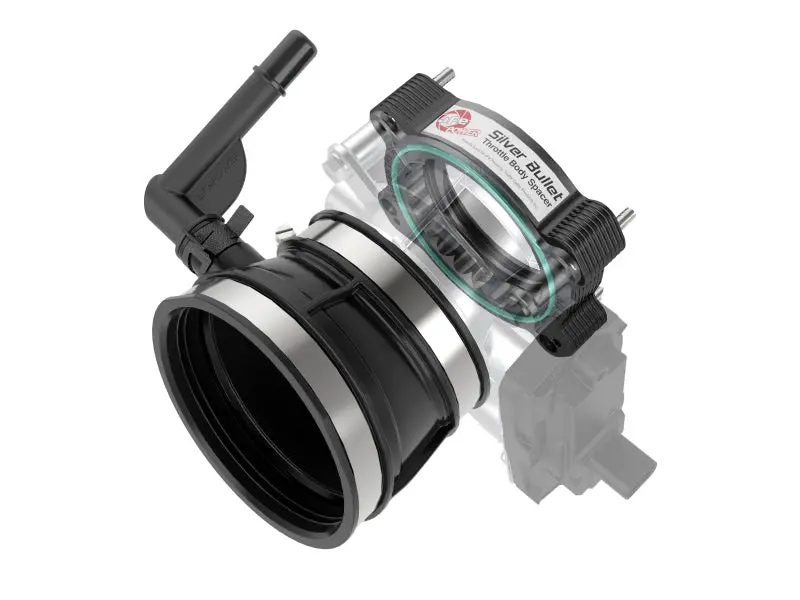 Afe 2020 Vette C8 Silver Bullet Aluminum Throttle Body Spacer / Works With Factory Intake Only - Blk 1
