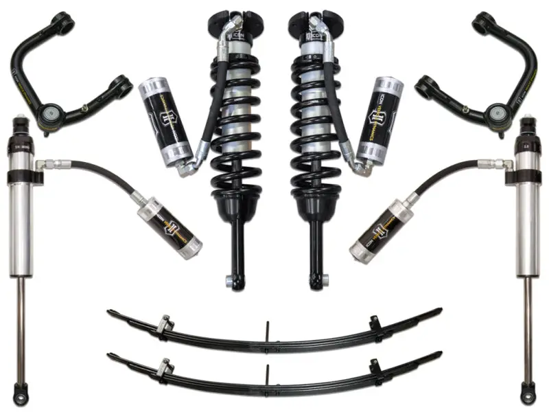 Icon 05-15 Toyota Tacoma 0-3.5In/2016+ Toyota Tacoma 0-2.75In Stg 5 Suspension System W/Tubular Uca 1