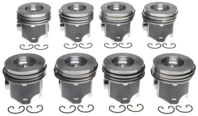 Mahle Oe Ford Ihc T444e 445 V8 7.3L Powerstroke Direct Injection Turbo .010 Piston Set (Set Of 8) 1