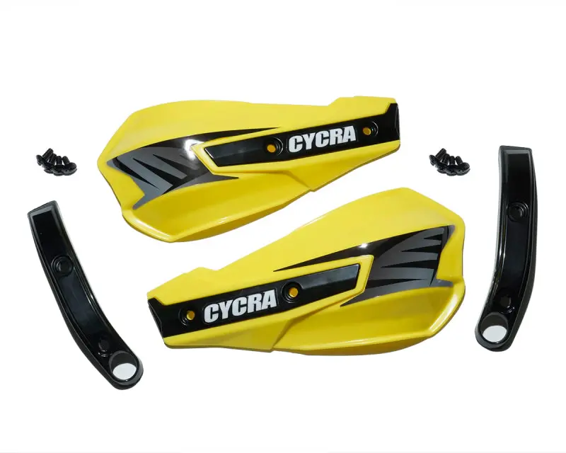 Cycra Vortex Replacement Hand Shields W/Abrasion Guards - Yellow 1