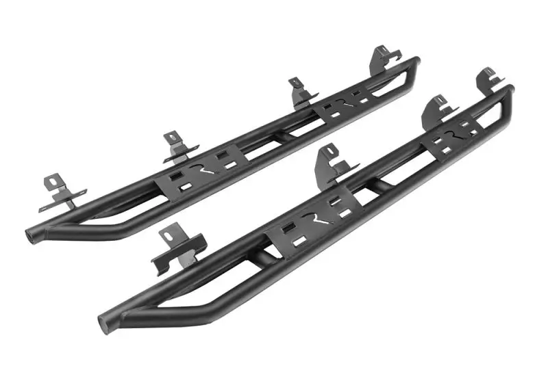 Rampage 20-22 Jeep Gladiator Srs Sidebar Rock Crawler Steps - Black 1