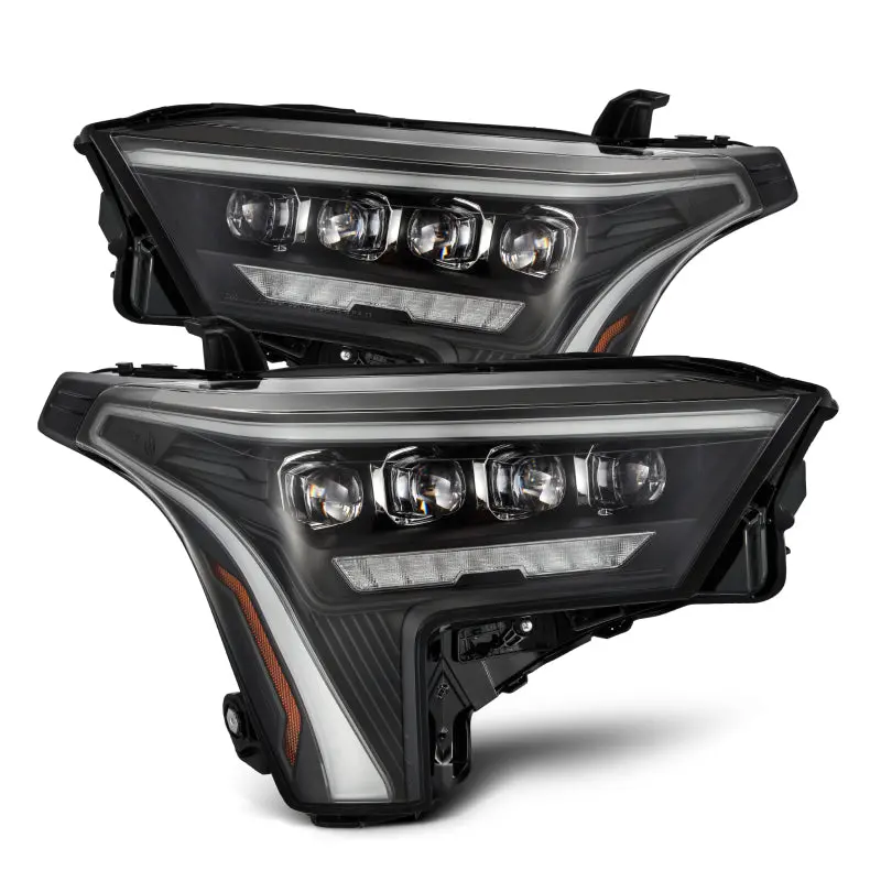 Alpharex 22-23 Toyota Tundra Nova-Series Headlights Black W/White Drl - Req 810029 Or 810030 1