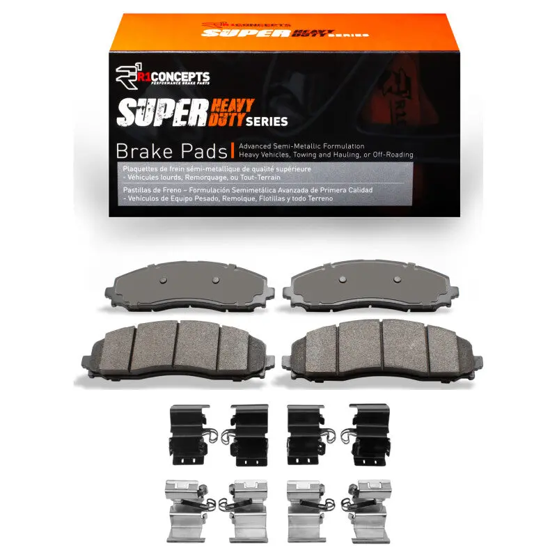 R1 2023-2025 Ford F-250 2Wd (Super Duty) Rear R1 Super Duty Pads & Hardware Kit 1