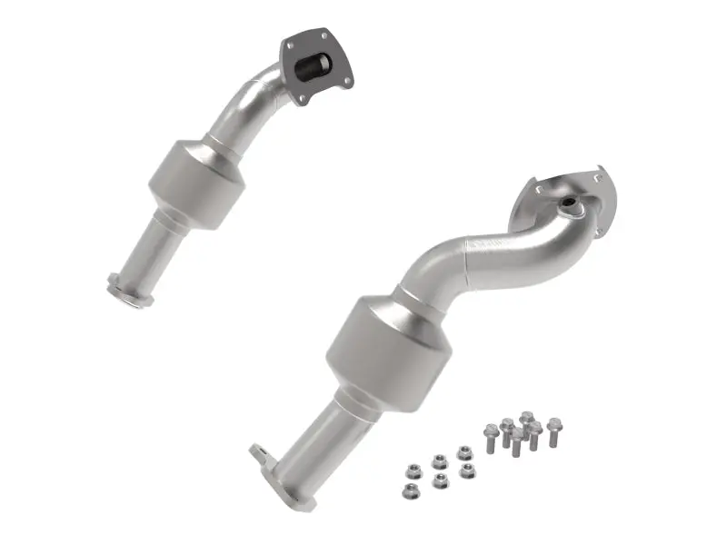 Afe Twisted Steel Down Pipe 409Ss W/ Cat 16-17 Toyota Tacoma V6-3.5L 1