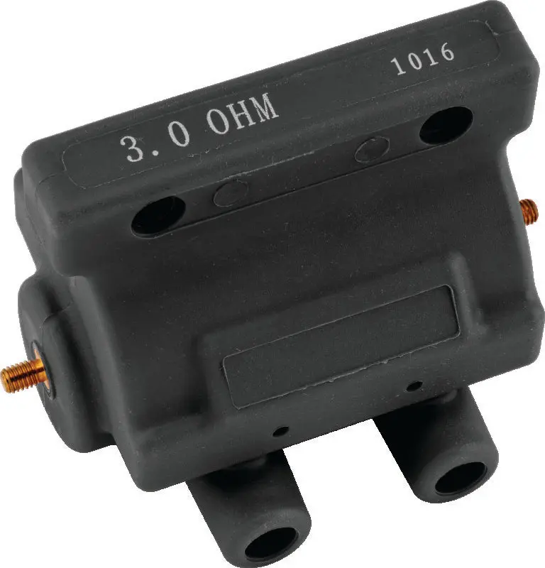 Twin Power 85-03 Big Twin And Xl Ignition Coil Black Replaces H-D 31614-83A 3 Ohm Late Style 1