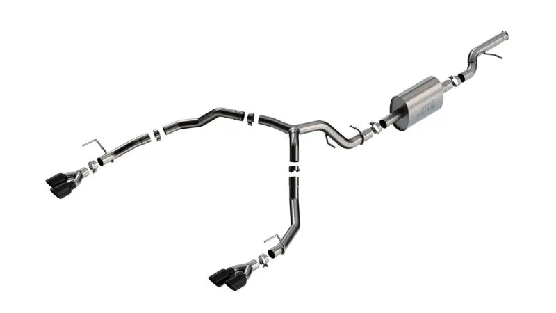 Borla 21-22 Chevy Tahoe 5.3L V8 2/4Wd 4Dr 3In/2.75In S-Type Cat-Back Exhaust W/ Black Chrome Tips 1