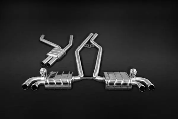 Capristo Porsche 958 Cayenne V8 Induction - Ece Valved Exhaust With Mid-Pipes (Ces3) 1
