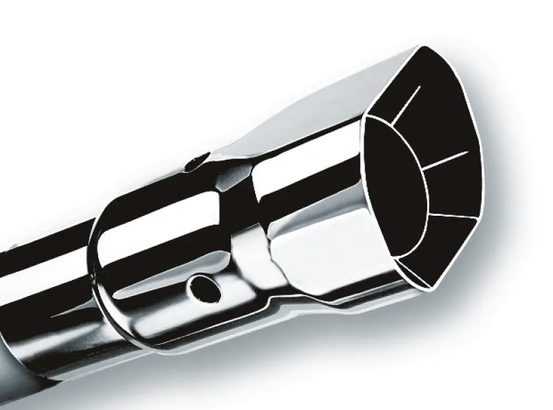 Borla Universal Polished Tip Single Square Angle-Cut Intercooled (Inlet 2 1/4In. Outlet 2 1/2 X 2 3/ 2