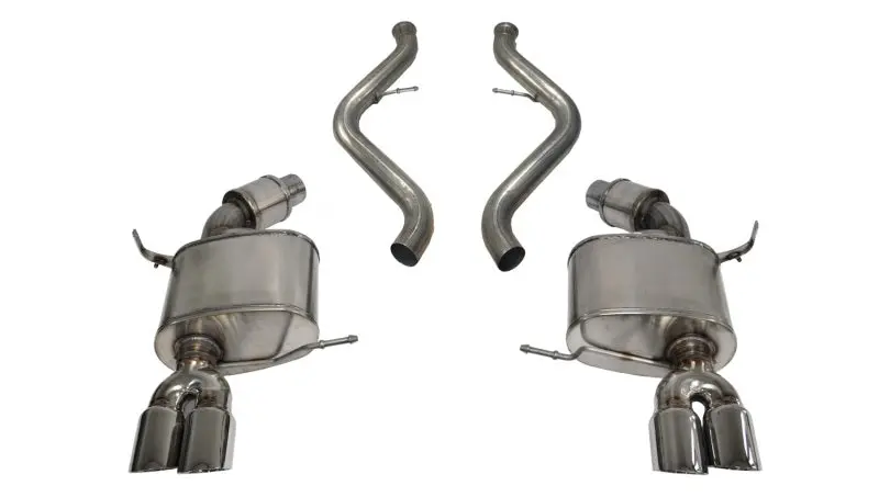 Corsa 2008-2012 Bmw M3 Convertible E93 Polished Sport Cat-Back Exhaust 1