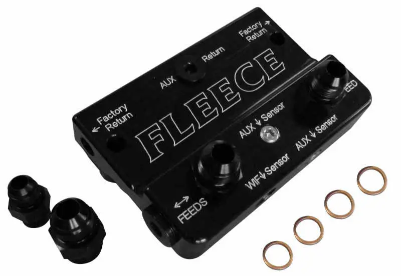 Fleece Performance 10-12 Dodge 6.7L Cummins 4Th Gen Fuel Distribution Block 1