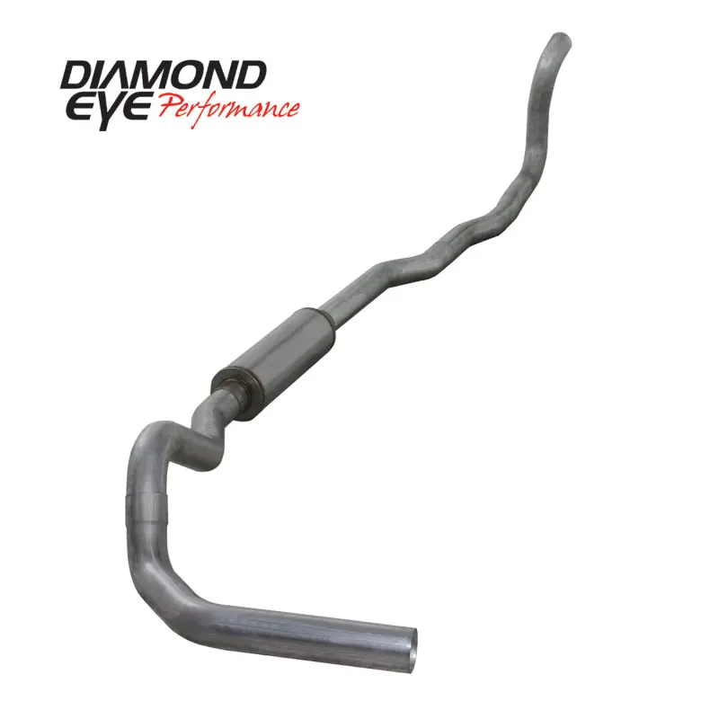 Diamond Eye Kit 4In Turbo Back Sgl Al: 4-Wheel Drive Only 89-93 Dodge Cummins 5.9L 1