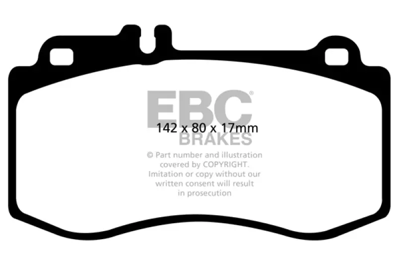 Ebc 10+ Mercedes-Benz E350 3.5 Amg Sport Package Yellowstuff Front Brake Pads 1