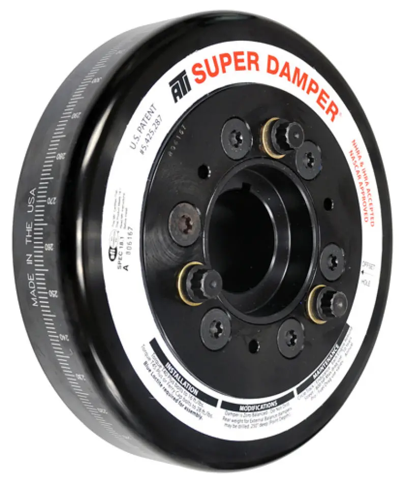 Ati Damper - 7.074 - Al - Nissan Gtr - 7 Grv Rear Pulley - Oem Size - 2 Ring 1