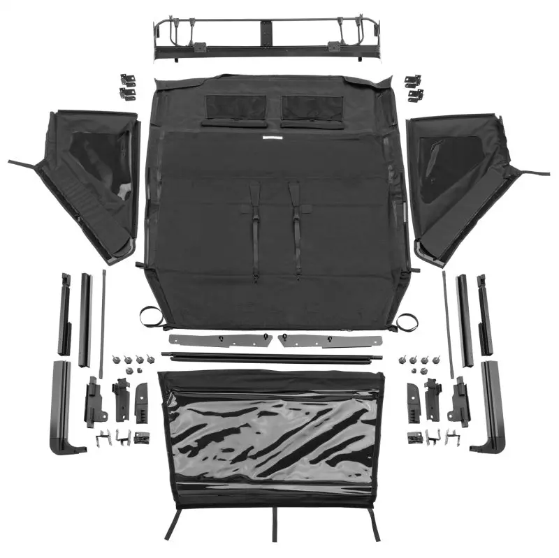 Rampage 2018-2021 Jeep Wrangler Jl 4-Door Trailview Fastback - Black Diamond 1