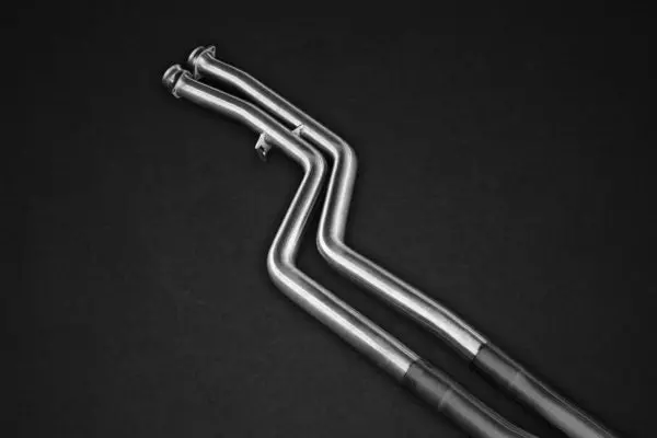 Capristo Bmw M3/4 (F80/82/83) - Set Of Post Cat Spare Pipes (No Muffler) And Middle Silencer Spare 1