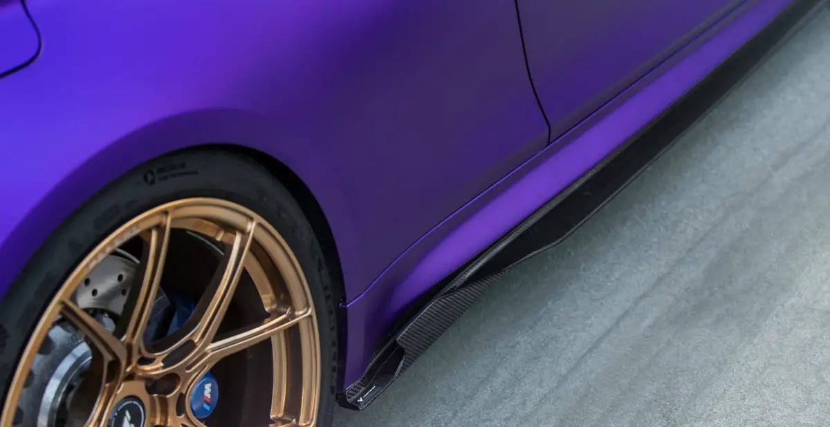 Vorsteiner Vrs Gts-V Aero Side Skirts Carbon Fiber Pp 1X1 Glossy For Bmw F8x M3/M4 1