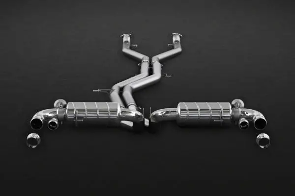 Capristo Bentley Bentayga (W12) - Valved Exhaust With Cat And Middle Silencer Spare Pipes (Ces3) 1